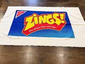 Nabisco Zings! Retro Vintage Cotton Printed Logo Advertising Beach Towel